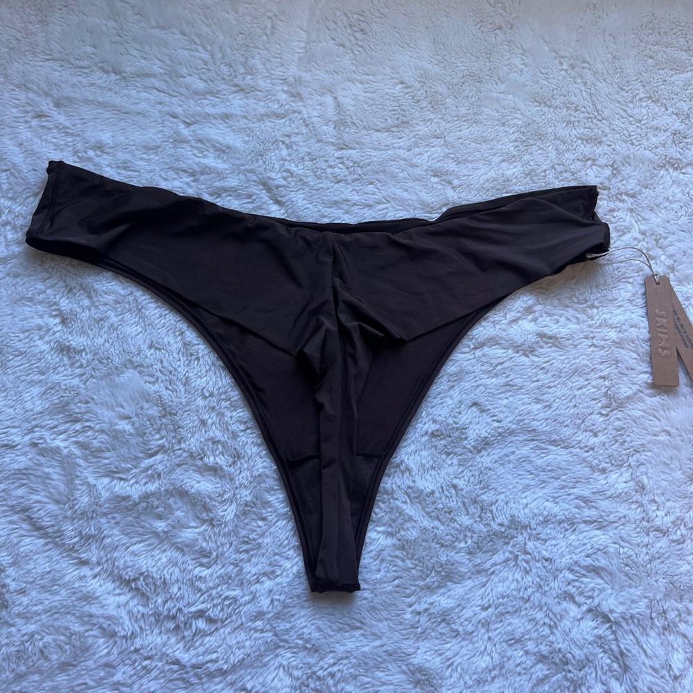Skims Body Thong Espresso Brown PN-THG-2867 Women's Size 3X New - Picture 4 of 12